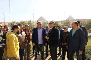 محافظ الجيزة يتفقد أعمال التطوير...