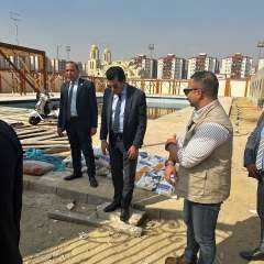 وزير الشباب والرياضة يتفقد حمام...