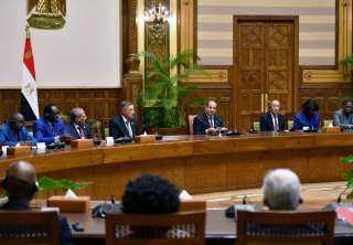 الرئيس السيسي يستقبل رؤساء المحاكم...