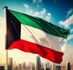 مراسم رفع العلم الكويتى.. إعلان...