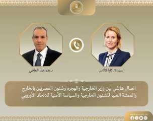 وزير الخارجية والهجرة يجرى اتصالاً...