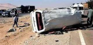 إصابة 9 أشخاص فى حادث...