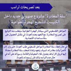 بعد تصريحات ترامب.. ”سلة المغادرة”...