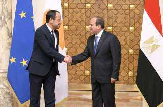 الرئيس السيسي يستقبل الرئيس القبرصي...