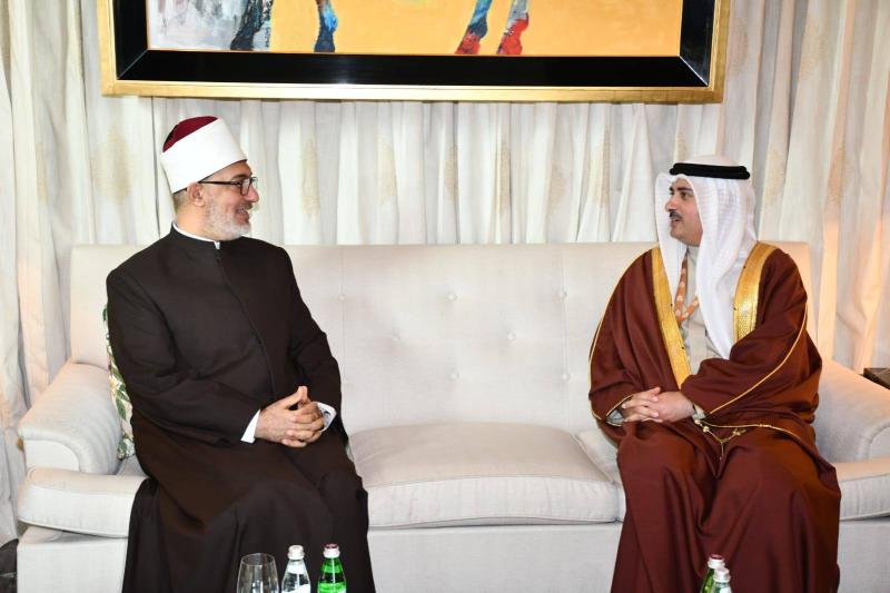 مفتي الجمهورية يلتقي وزير العدل البحريني