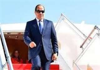 الرئيس السيسى يعود إلى أرض...