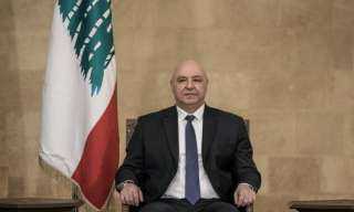 الرئيس اللبنانى يصل القاهرة للمشاركة...