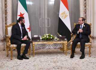 الرئيس السيسى يلتقى أحمد الشرع...