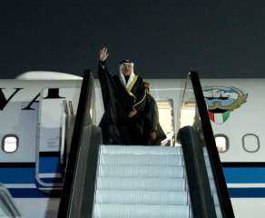 ولي عهد الكويت يغادر القاهرة...
