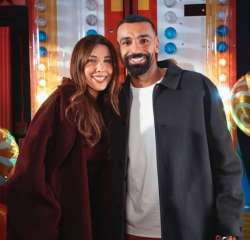 شاهد.. نانسي عجرم تحتفل بتصدر...