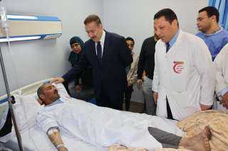 محافظ المنوفية يزور مصابى حادث...