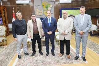 محافظ المنوفية يستقبل وفود المهنئين...