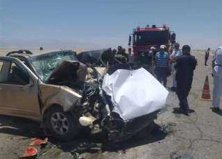 إصابة 4 أشخاص فى حادث...