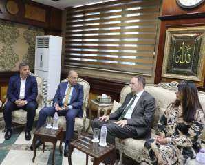 محافظ المنيا يستقبل السفير البلجيكي...