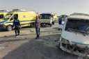 مصرع شخصين فى حادث انقلاب...