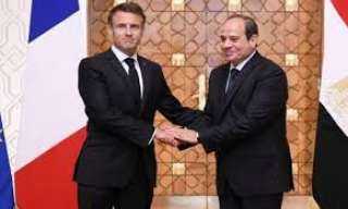 الرئيس السيسى يصطحب ماكرون فى...