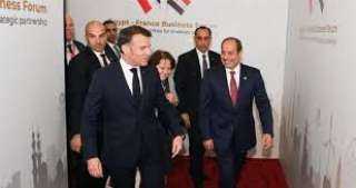 الرئيس السيسى ونظيره الفرنسى إيمانويل...