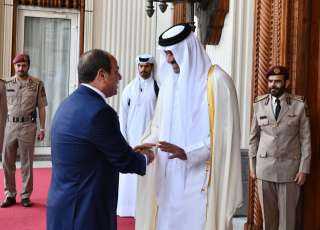 الرئيس السيسي يغادر العاصمة القطرية...