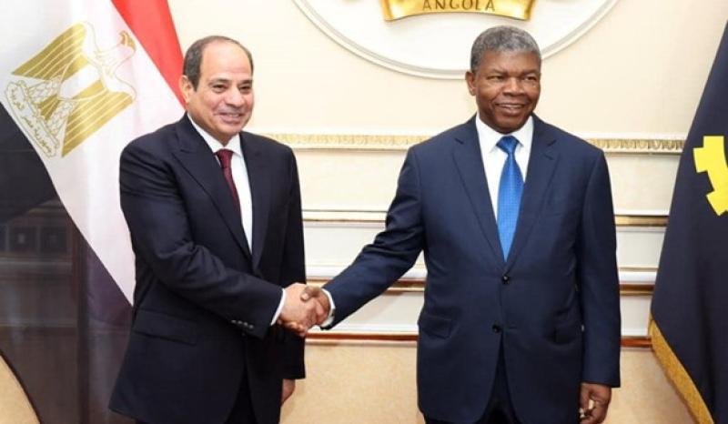 الرئيس عبد الفتاح السيسي و رئيس أنجولا