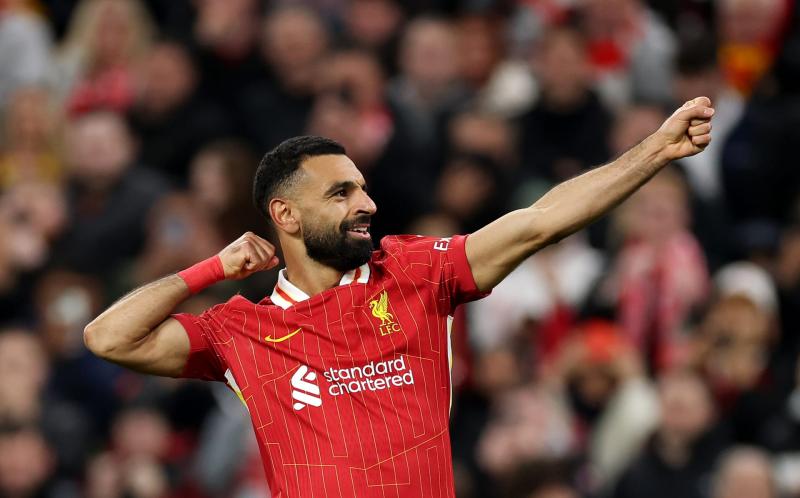 الفرعون المصري في الصدارة.. قائمة هدافي ليفربول في الدوري هذا الموسم