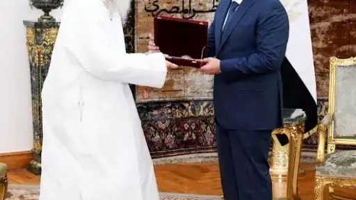 استقبال السيسي لسلطان طائفة البهرة......