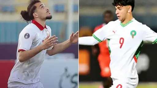 موعد مباراة المغرب ضد تونس...