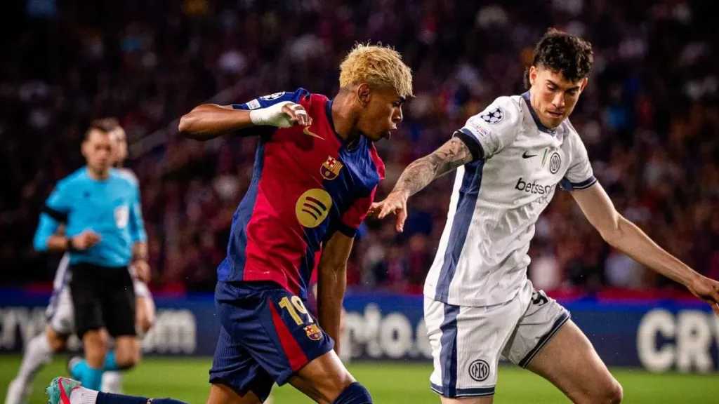 تفوق إيطالي.. نتيجة الشوط الأول مباراة برشلونة وإنتر ميلان في دوري أبطال أوروبا