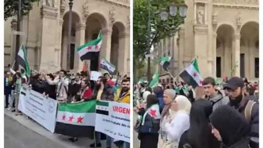 ترحيب حاشد في باريس بالرئيس...
