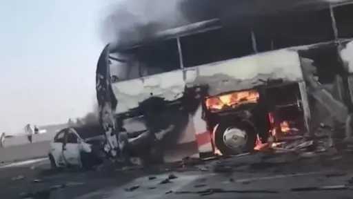 تفاصيل حادث طريق الإسكندرية الصحراوي...