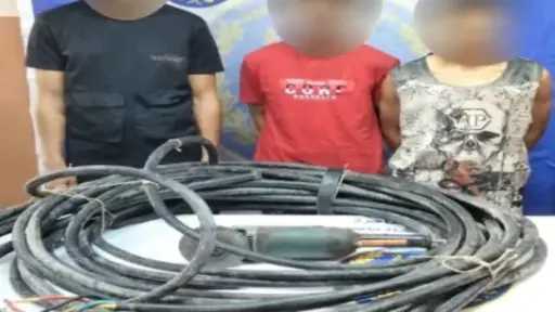 ضبط عصابة سرقة كابلات الكهرباء...