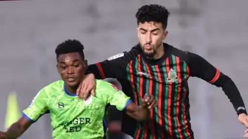 نتيجة مباراة الجيش الملكي والمغرب...