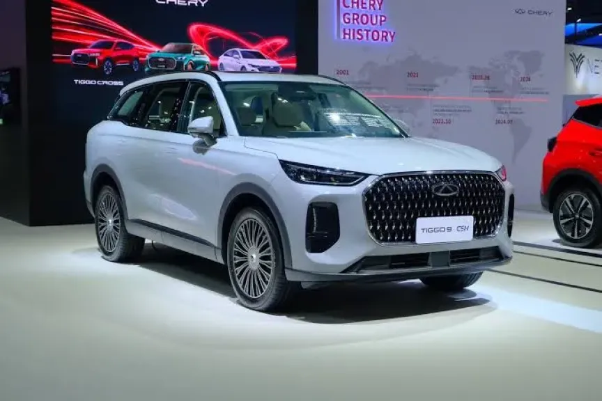 مؤتمر شيري الدولي ٢٠٢٥ يُخضع السيارة SUV TIGGO9 CSH لاختبارات السلامة