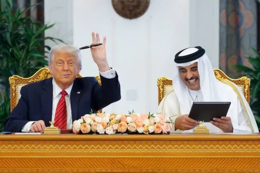 ترامب في قطر