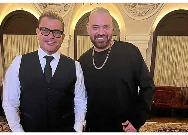 خالد تاج الدين وعمرو دياب
