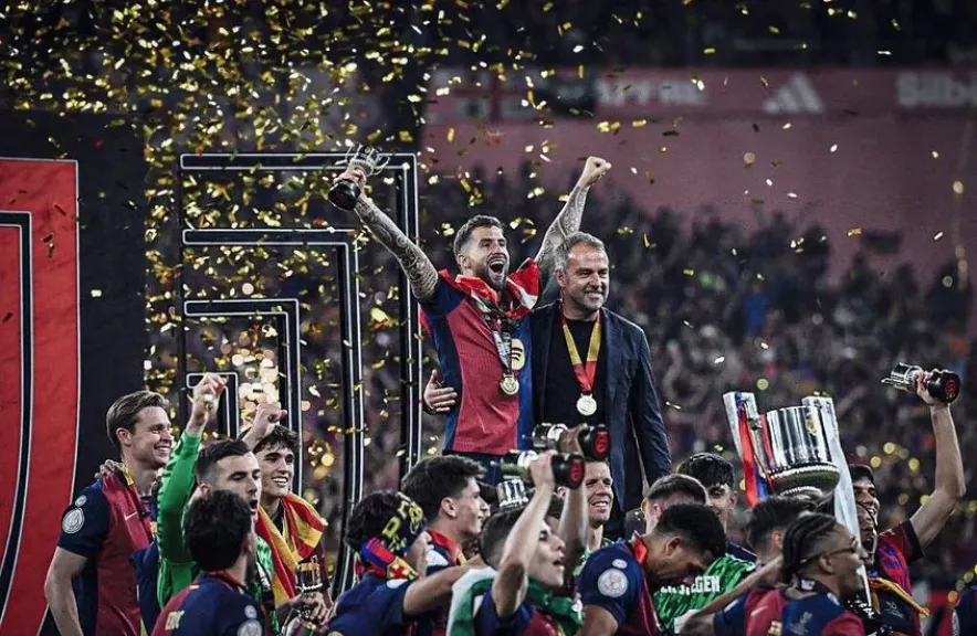 فليك في تتويج برشلونة