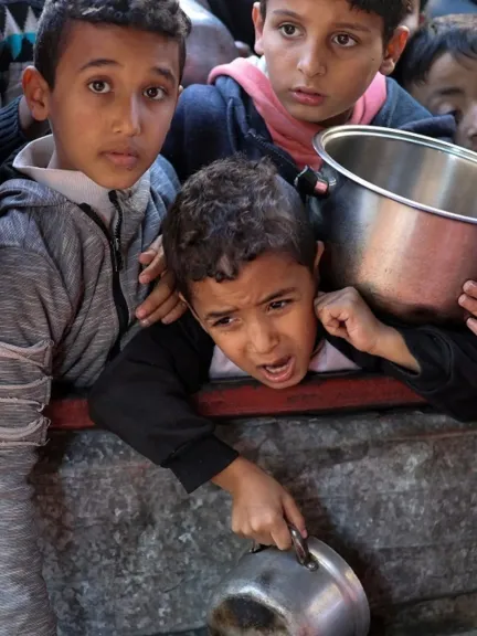 حقوق الطفل بالأمم المتحدة: 71 ألف طفل فلسطيني يواجهون المجاعة تحت حصار حرب غزة