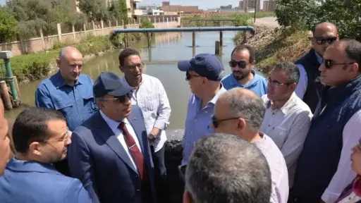 وزير الري يتفقد اليوم ٧...