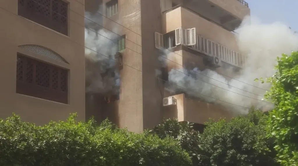 حريق منطقة الدرب الأحمر