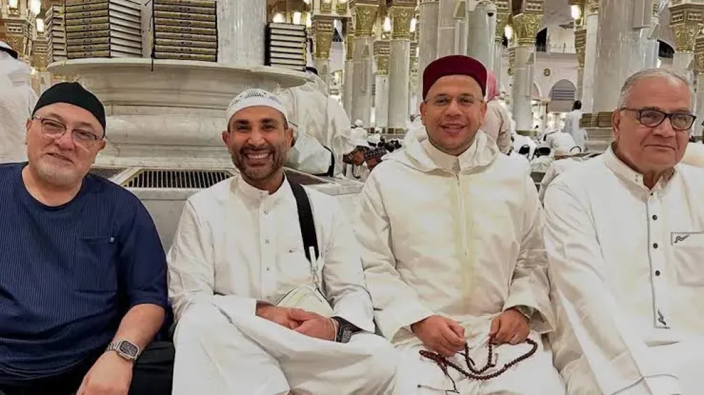 أحمد سعد خلال أداءه لموسم الحج