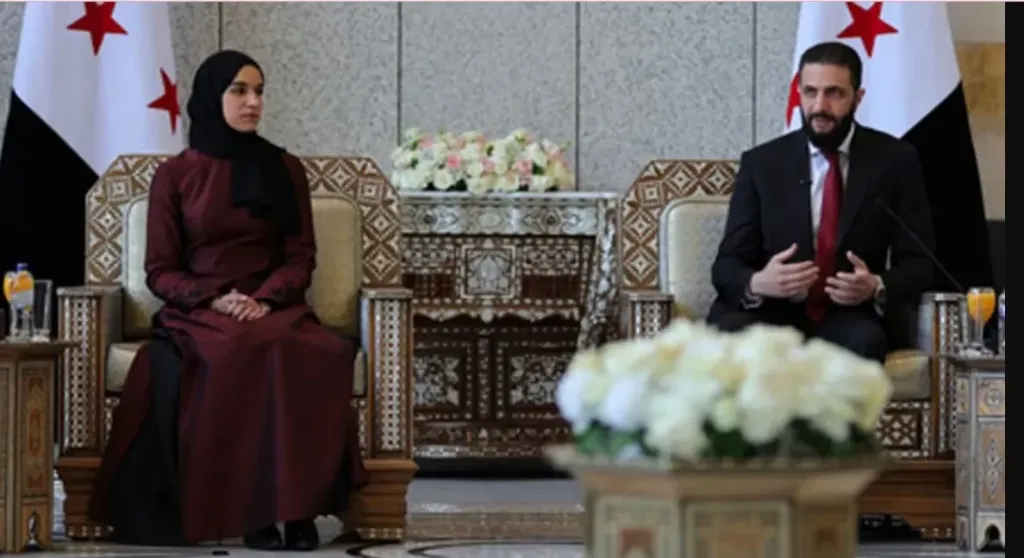 أحمد الشرع وزوجته