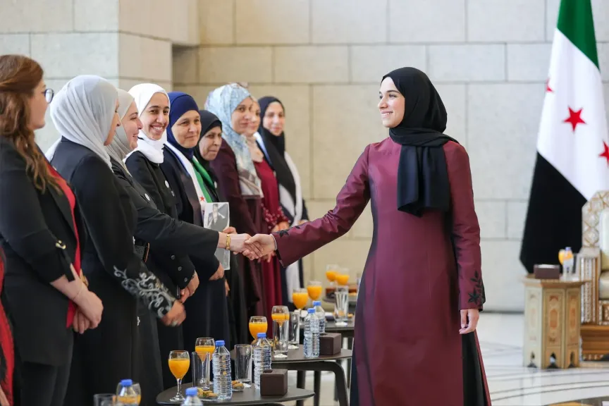 لطيفة الدروبي زوجة الرئيس السوري أحمد الشرع