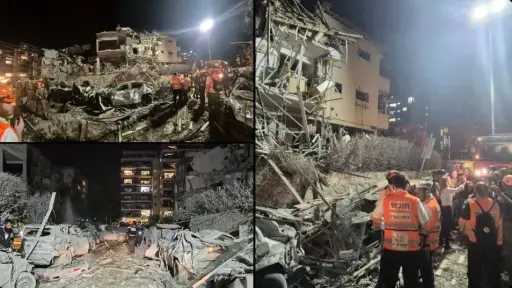 شاهد حرب طهران وتل أبيب...