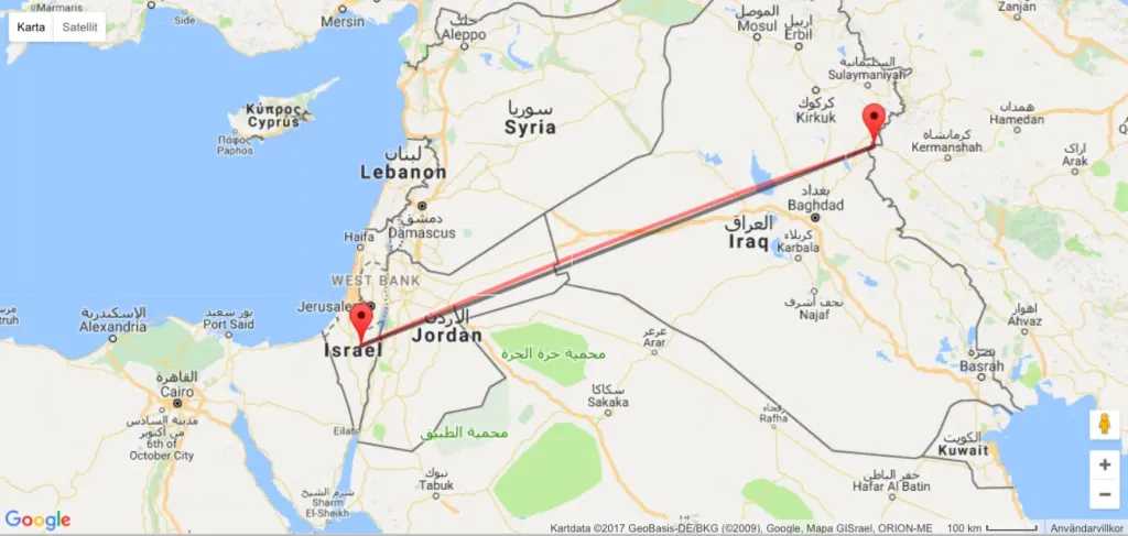 المسافة بين خصمين: كم تبعد إيران عن إسرائيل في الجغرافيا والسياسة؟؟