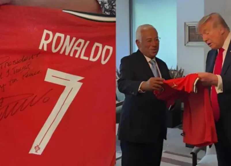 شاهد - كريستيانو رونالدو يوجه رسالة لترامب عبر قميص منتخب البرتغال: نلعب من أجل السلام