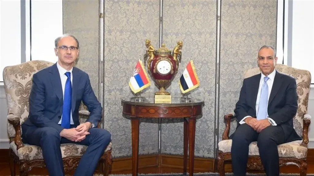 وزير الخارجية المصرية يستعرض مع  رئيس وزراء صربيا التعاون التجاري والقضايا الإقليمية الراهنة