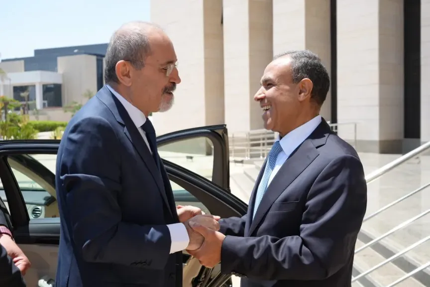 وزير الخارجية المصري ونظيره الأردني