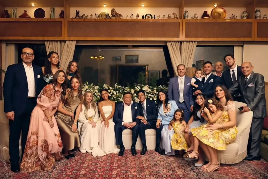 عادل إمام في قران ابن رامي إمام