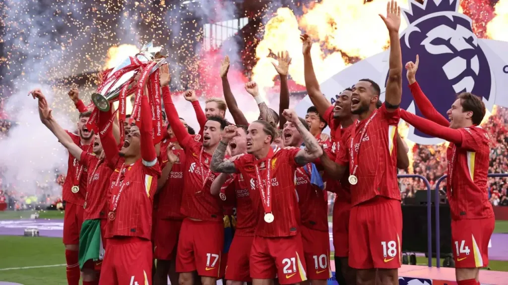 احتفال ليفربول بلقب البريميرليج