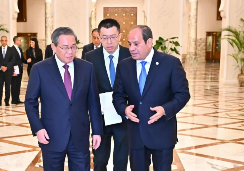 الرئيس السيسي ورئيس مجلس الدولة الصيني