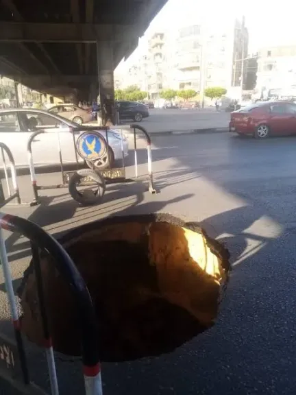 هبوط ارضي في حلمية الزيتون